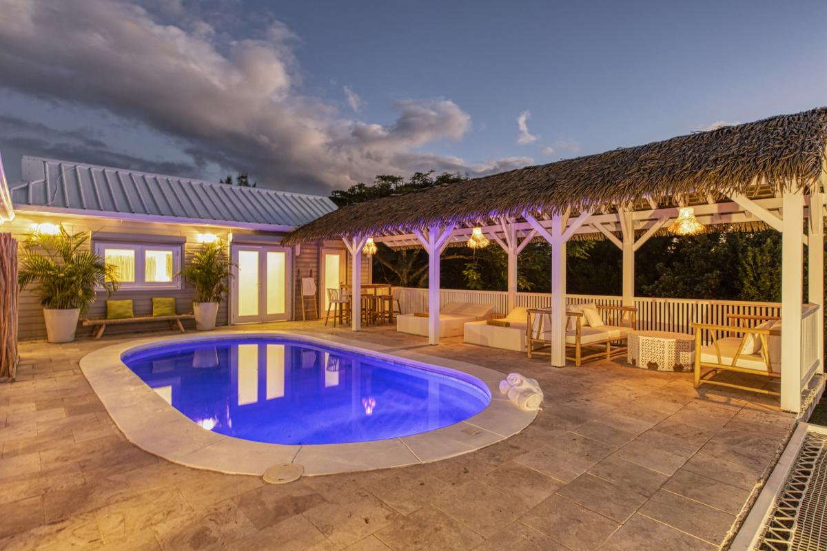 A louer villa 3 chambre Terres Basses Saint Martin_ Piscine Nuit - 36